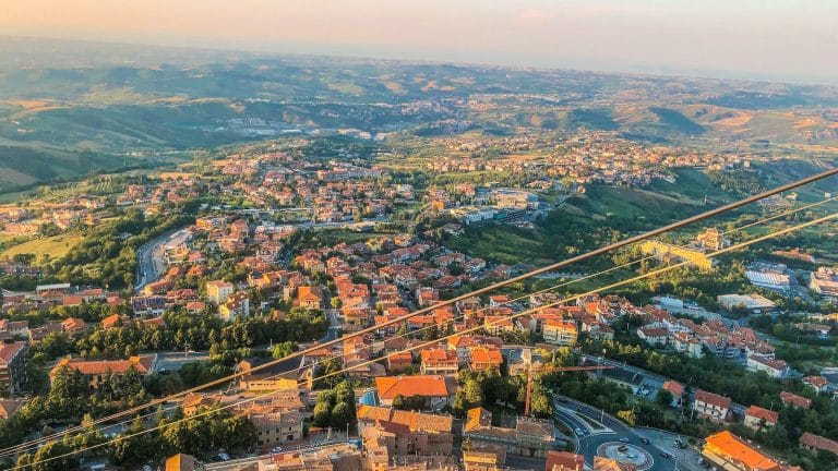 aerial photo of city